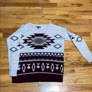 American Eagle Wool Geo Sweater